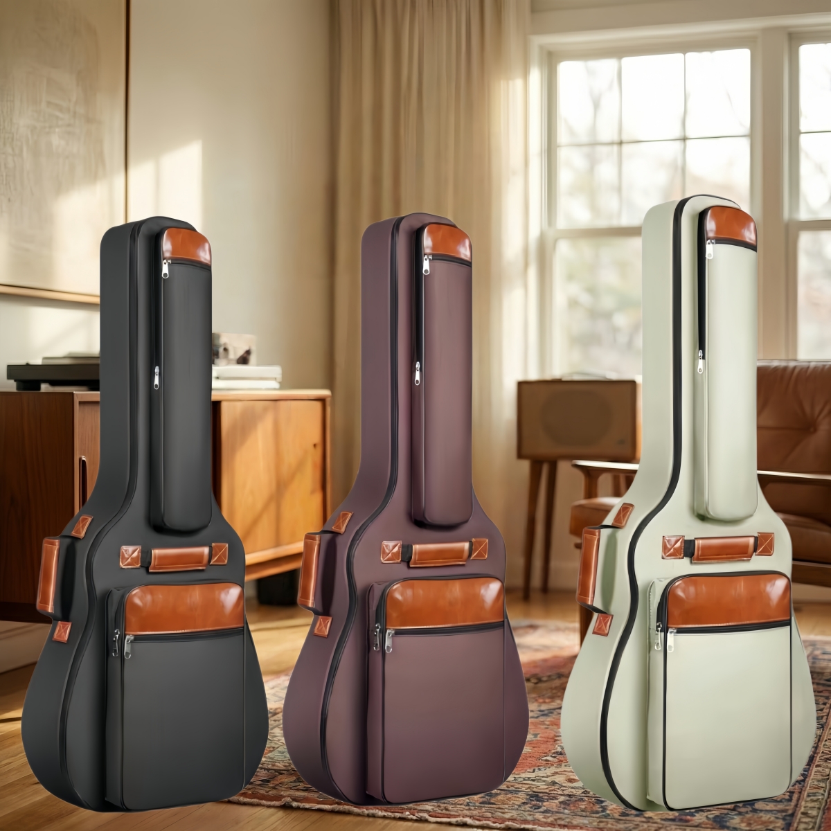 Guitar Strap Padded - Miwayer Waterproof Acoustic Guitar Bag, 41