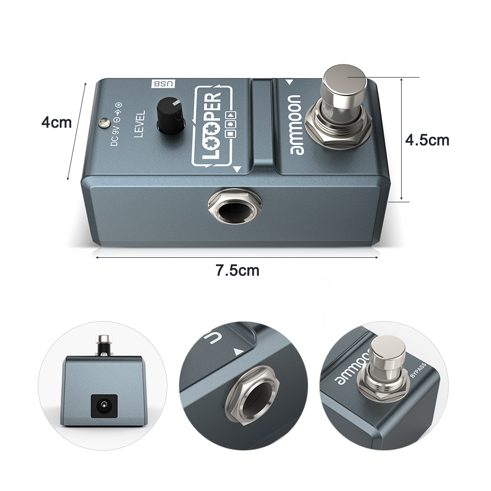 ammoon AP-09  Nano Loop Electr - Looper Pedal Guitar recensie en prijs