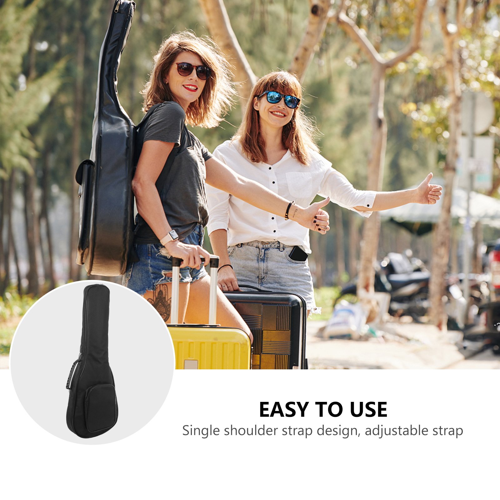1Pcs Sturdy Ukulele Storage Ba - Guitar Strap Padded recensie en prijs