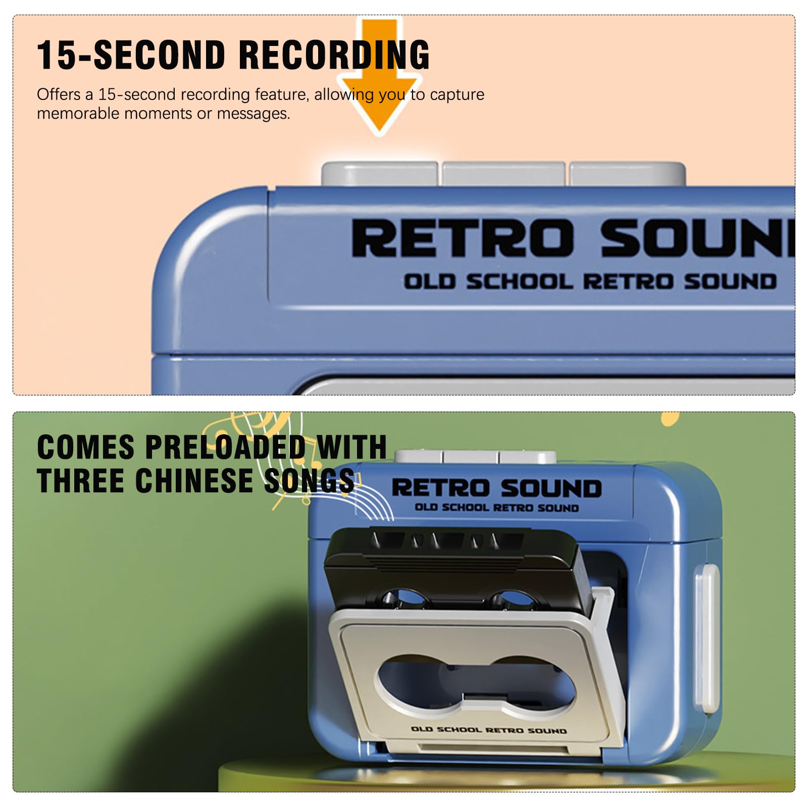 Retro Cassette Tape Recorder K - Audio Music Recorder recensie en prijs
