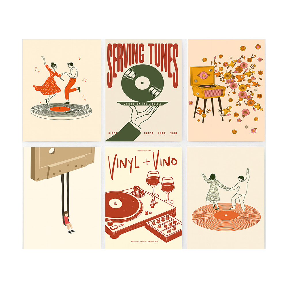1pc Vintage Music Canvas Poste - Audio Music Live recensie en prijs
