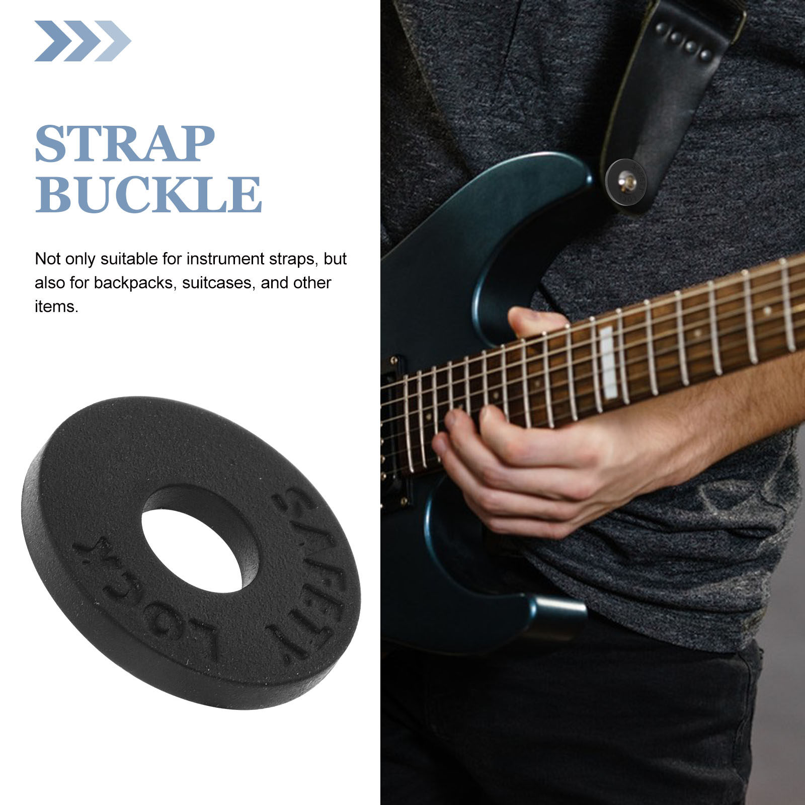 10Pcs Anti Slip Silicone Gaske - Guitar Strap Padded recensie en prijs