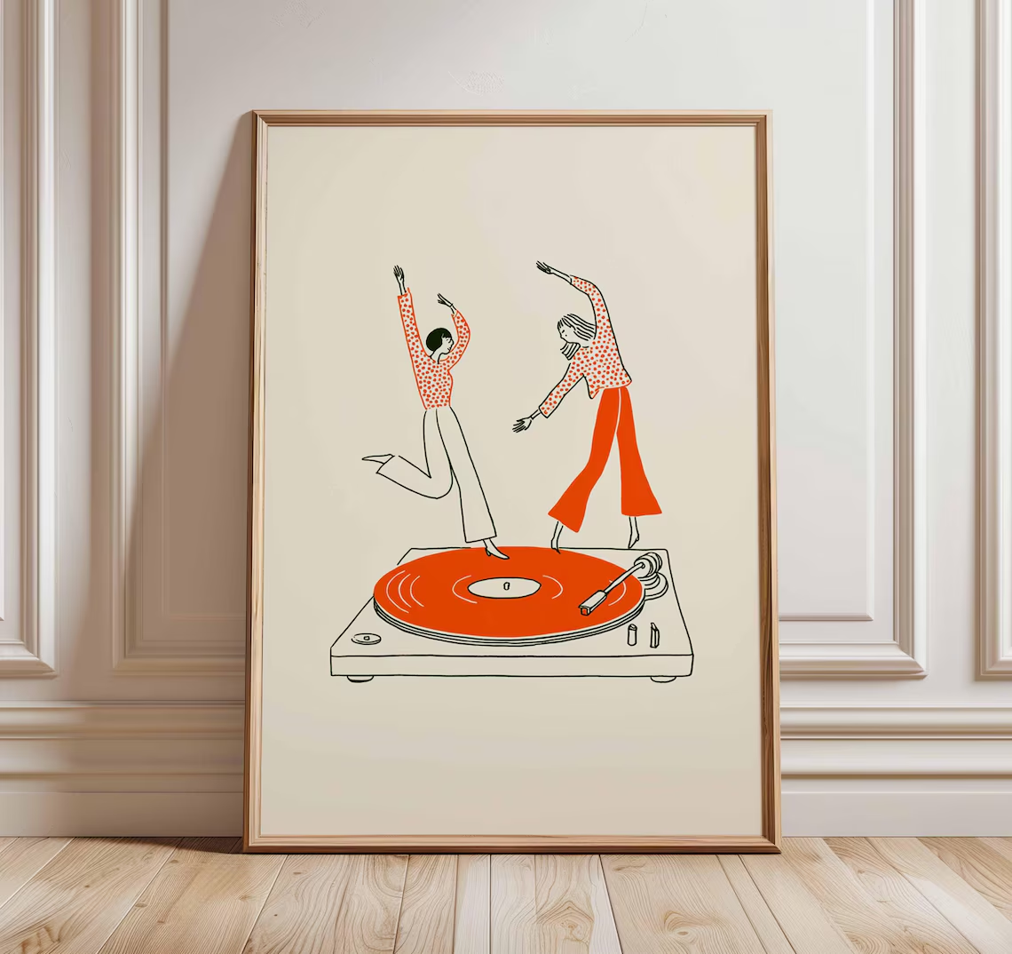 Dancing Couple Wall Art Print, - Audio Music Live recensie en prijs