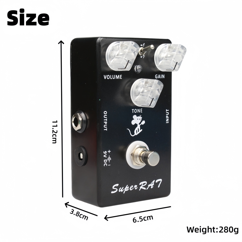 Mosky Super RAT Guitar Effect  - Looper Pedal Guitar recensie en prijs