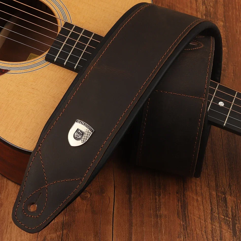Soldier Top Layer Leather Guit - Guitar Strap Padded recensie en prijs
