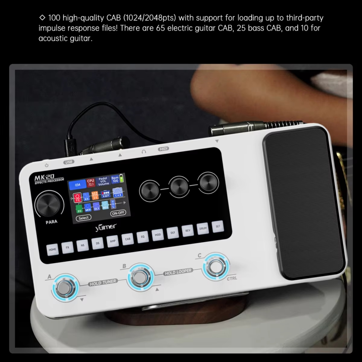 M-VAVE MK-20 White Portable Gu - Looper Pedal Guitar recensie en prijs