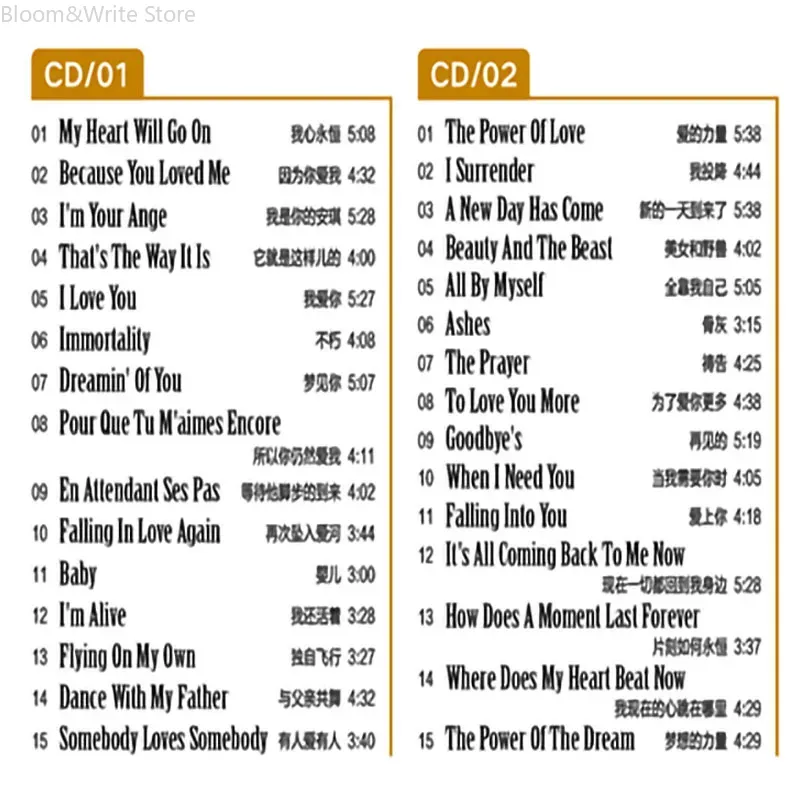 Classic Celine  Love Song Coll - Music Song Audio recensie en prijs