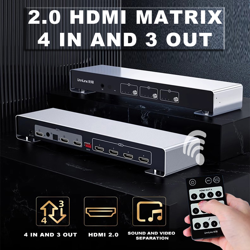 HDMI Matrix Distributor 4 in 3 - Headphone Amplifier Dac recensie en prijs